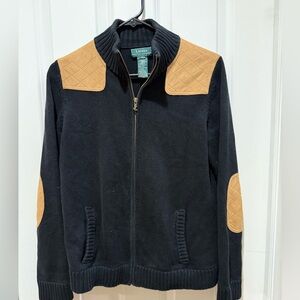 Ralph Lauren Black Ribbed Jacket